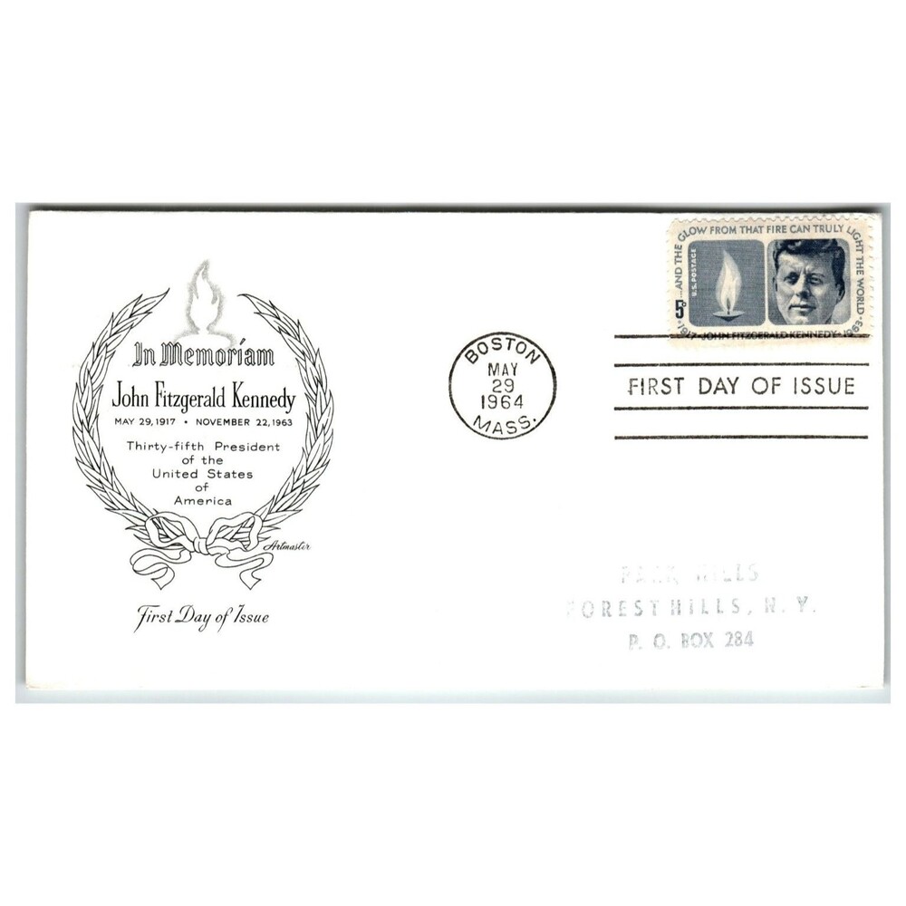 Scott #1286 1964 John F Kennedy Memorial First Day Cover FDC Artmaster Boston